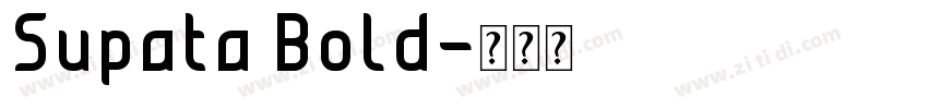Supata Bold字体转换